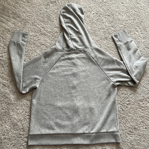 Bebe Gray Zip-Up Hoodie. XL - Picture 10 of 10